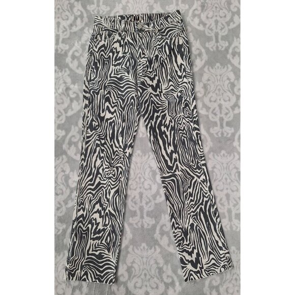 NWT Mother Hoofin It Rascal Fray Hem High Waist Ankle Skinny Jeans/Size 25 - Picture 1 of 6